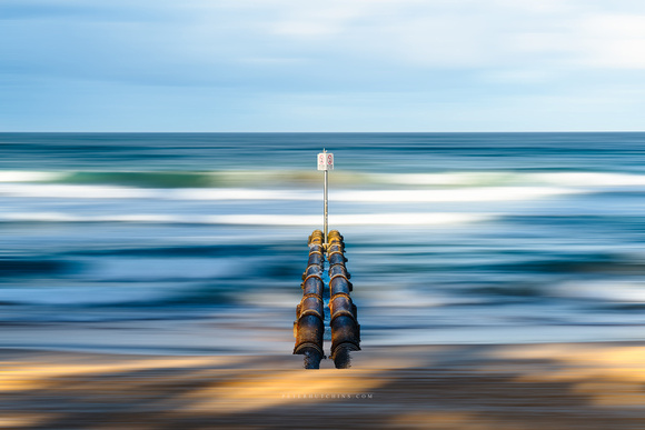 Into the Flow – Surreal Ocean Motion with Industrial Pipes